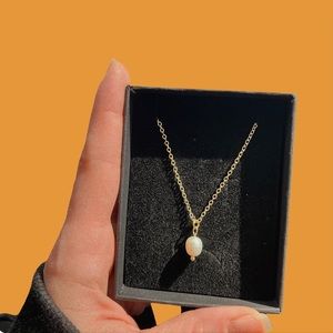 18k Gold Plated Baroque Pearl Necklace
